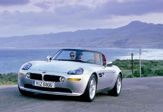 BMW Z8 roadster silver grey передний левый