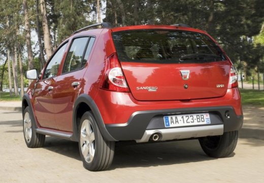 DACIA Sandero I hatchback czerwony jasny tylny lewy
