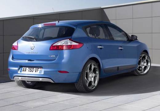 RENAULT Megane III I hatchback niebieski jasny tylny prawy