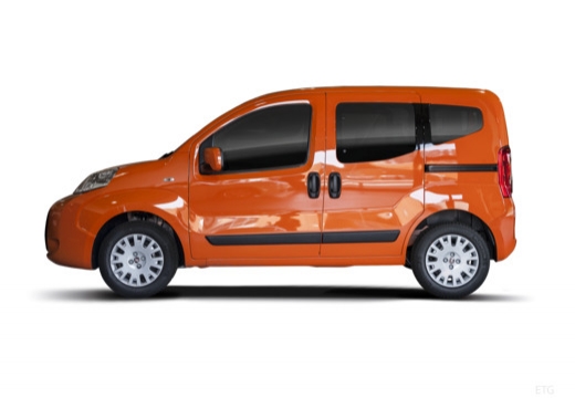 FIAT Fiorino kombi pomarańczowy boczny lewy