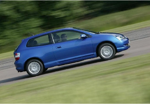 HONDA Civic V hatchback niebieski jasny boczny prawy