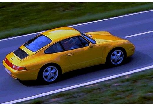 PORSCHE 911 Carrera/Targa 993 coupe żółty tylny prawy