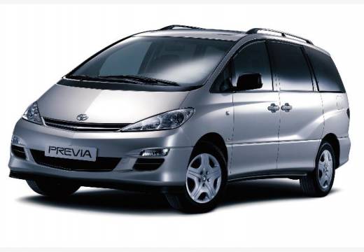 Toyota Previa van silver grey przedni lewy