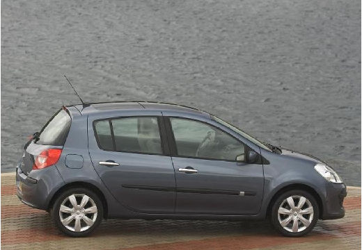 RENAULT Clio III I hatchback szary ciemny boczny prawy
