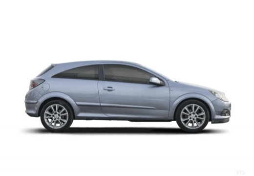 OPEL Astra III GTC I hatchback szary ciemny boczny prawy