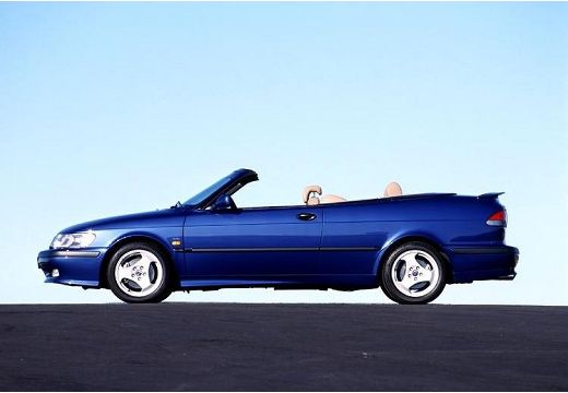 SAAB 9-3 Cabriolet I kabriolet niebieski jasny boczny lewy