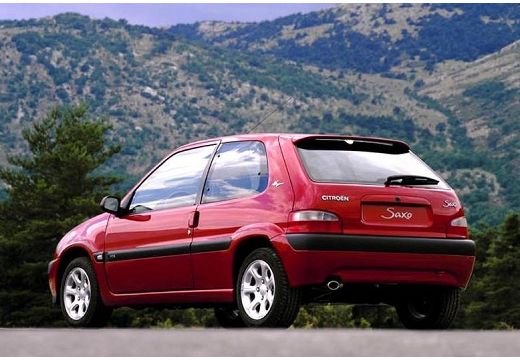 CITROEN Saxo hatchback bordeaux (czerwony ciemny) tylny lewy