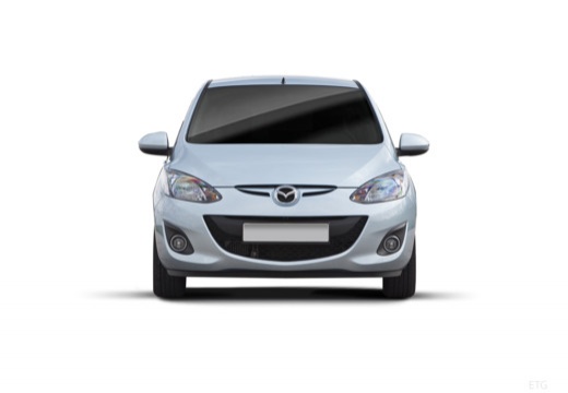 MAZDA 2 hatchback silver grey przedni