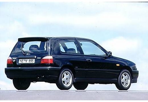 NISSAN Sunny II hatchback czarny tylny prawy