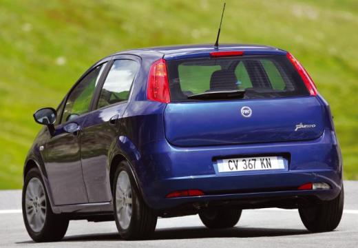 FIAT Punto Grande hatchback niebieski jasny tylny lewy