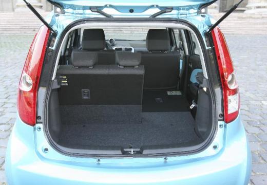 SUZUKI Splash hatchback niebieski jasny przestrzeń załadunkowa