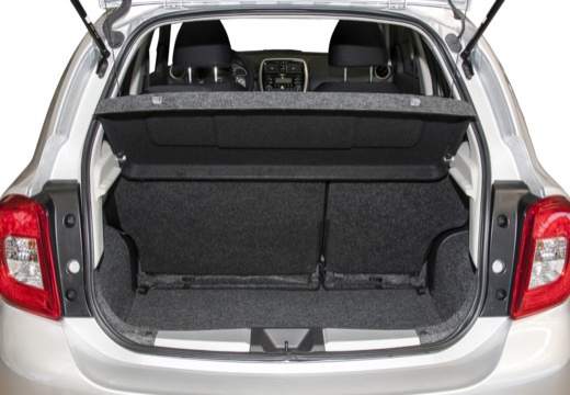 NISSAN Micra IX hatchback przestrzeń załadunkowa