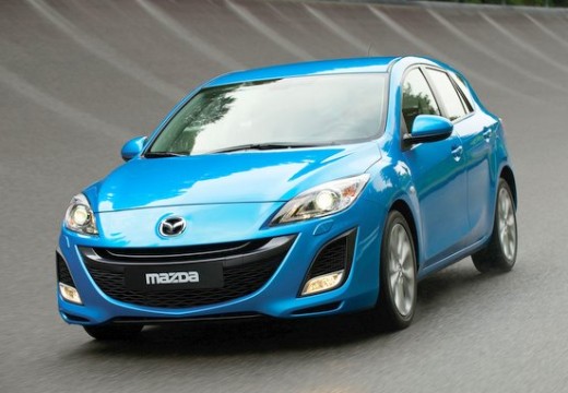 MAZDA 3 hatchback niebieski jasny przedni lewy