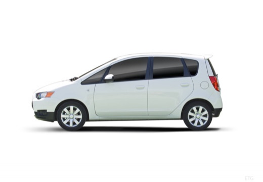 MITSUBISHI Colt VI hatchback biały boczny lewy