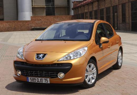 PEUGEOT 207 I hatchback pomarańczowy przedni lewy