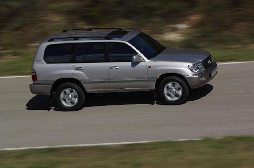 Toyota Land Cruiser 100 II kombi silver grey przedni prawy