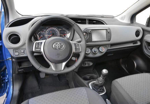 Toyota Yaris VI hatchback niebieski jasny tablica rozdzielcza