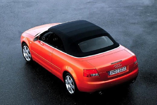 AUDI A4 kabriolet pomarańczowy tylny lewy