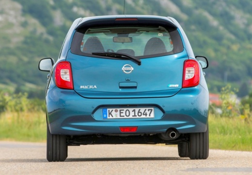NISSAN Micra IX hatchback niebieski jasny tylny