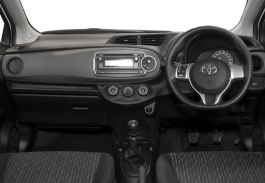 Toyota Yaris V hatchback biały tablica rozdzielcza