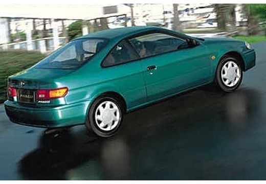 Toyota Paseo coupe zielony tylny prawy
