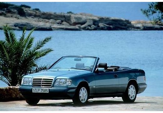 MERCEDES-BENZ 124 kabriolet niebieski jasny przedni lewy