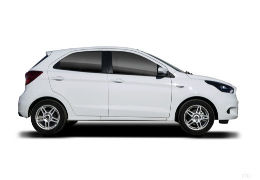 FORD Ka+ hatchback biały boczny prawy