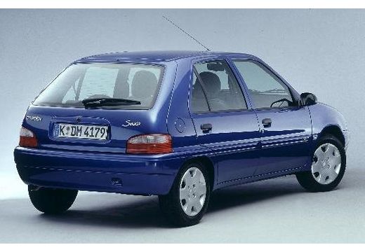 CITROEN Saxo hatchback niebieski jasny tylny prawy