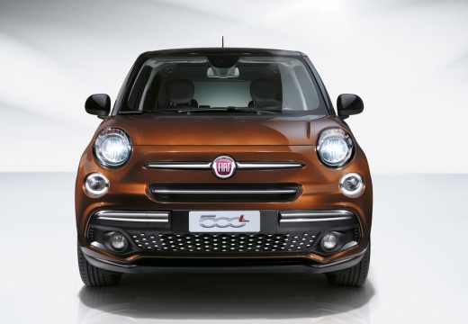 FIAT 500 hatchback brązowy przedni