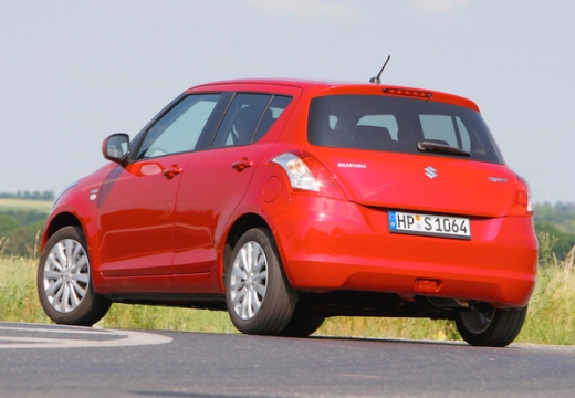 SUZUKI Swift hatchback czerwony jasny tylny lewy