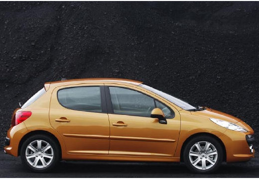 PEUGEOT 207 I hatchback złoty boczny prawy