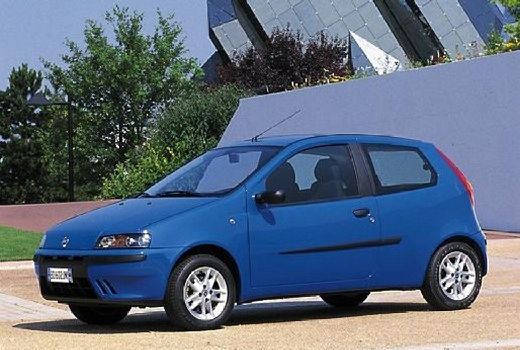 FIAT Punto hatchback niebieski jasny przedni lewy