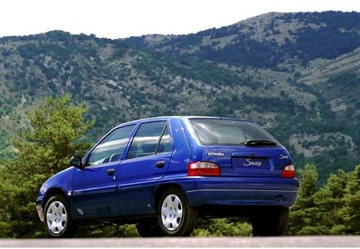 CITROEN Saxo hatchback niebieski jasny tylny lewy