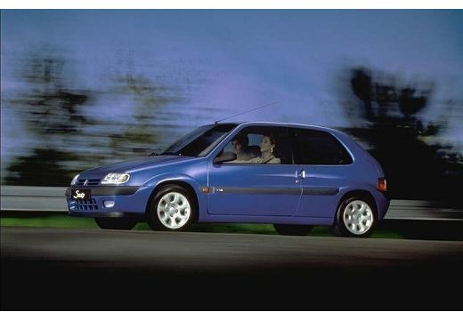 CITROEN Saxo hatchback niebieski jasny przedni lewy