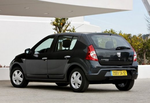 DACIA Sandero I hatchback czarny tylny lewy