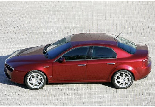 ALFA ROMEO 159 I sedan bordeaux (czerwony ciemny) boczny lewy