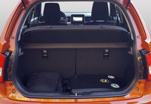 SUZUKI Ignis III hatchback przestrzeń załadunkowa