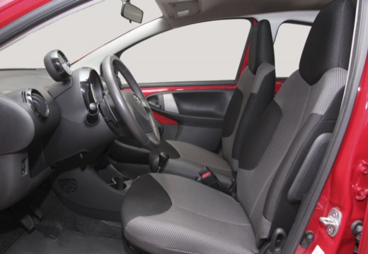 Toyota Aygo III hatchback czerwony jasny wnętrze