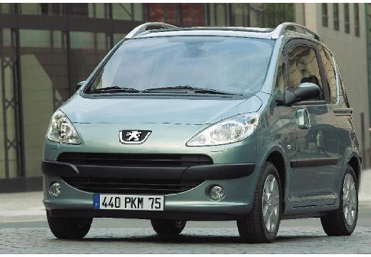 PEUGEOT 1007 I hatchback szary ciemny przedni lewy