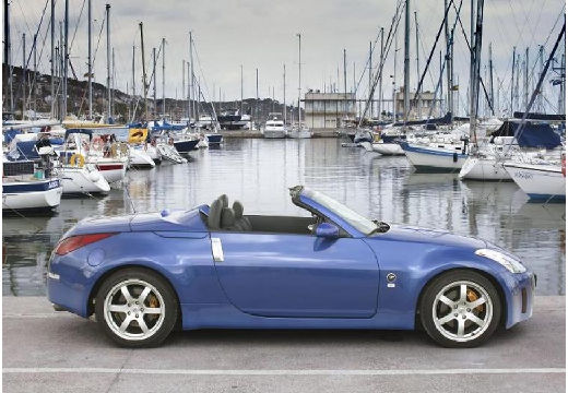 NISSAN 350 Z roadster niebieski jasny boczny prawy