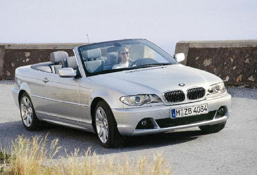 BMW Seria 3 kabriolet silver grey przedni prawy