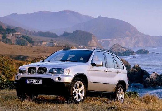 BMW X5 kombi silver grey przedni lewy