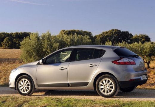 RENAULT Megane III I hatchback silver grey tylny lewy