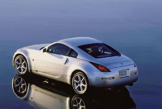 NISSAN 350 Z coupe silver grey tylny lewy