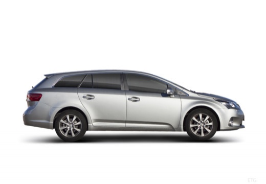 Toyota Avensis VI kombi silver grey boczny prawy