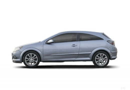 OPEL Astra III GTC I hatchback szary ciemny boczny lewy
