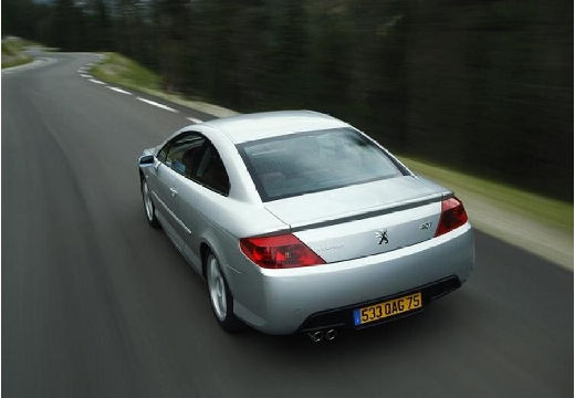 PEUGEOT 407 coupe silver grey tylny lewy