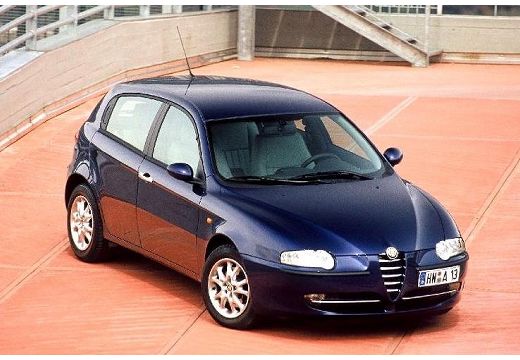 ALFA ROMEO 147 I hatchback niebieski jasny przedni prawy