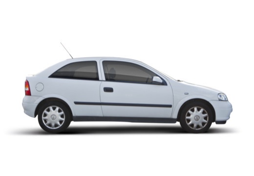OPEL Astra II hatchback boczny prawy