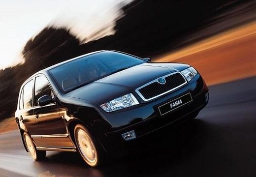 SKODA Fabia II hatchback czarny przedni prawy